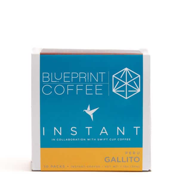 A 10-pack of Gallito, Peru instant coffee from Blueprint Coffee.