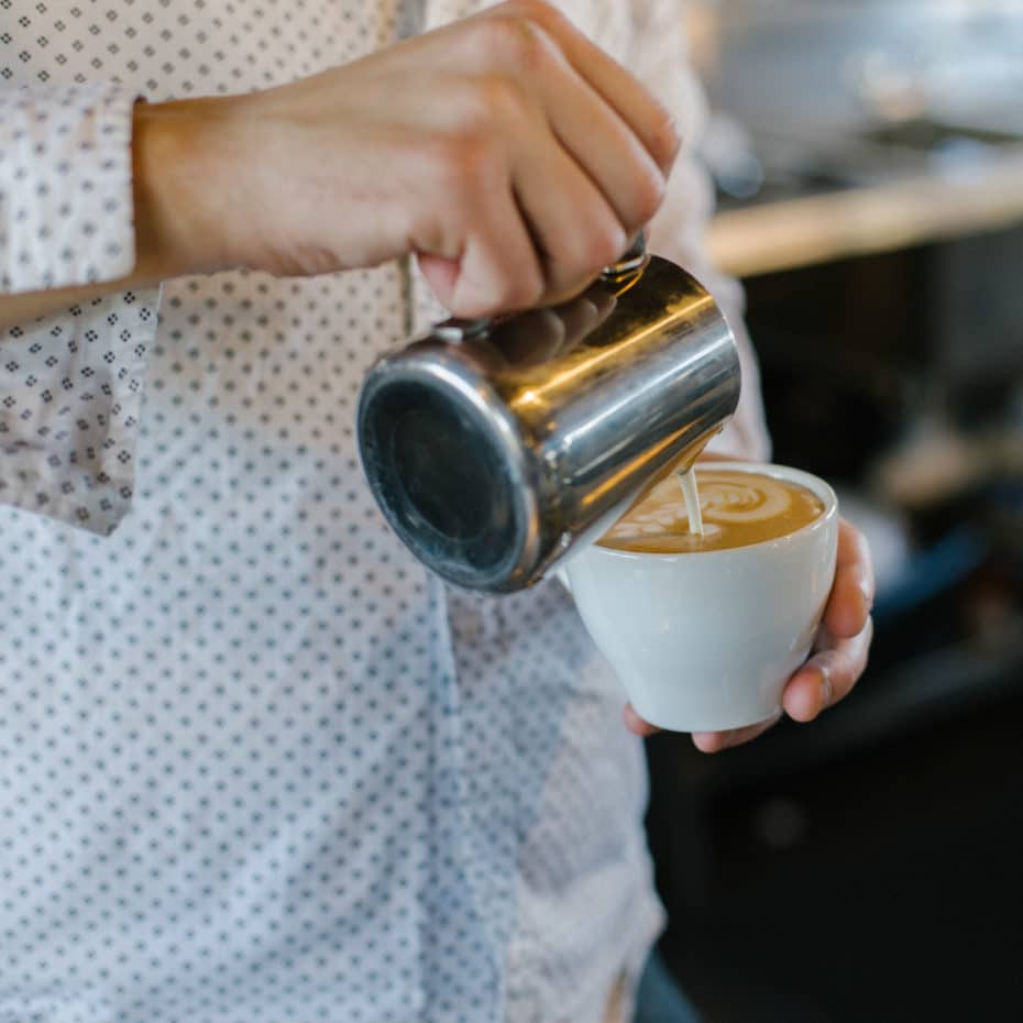 What are the 5 most important tools for a barista to make latte