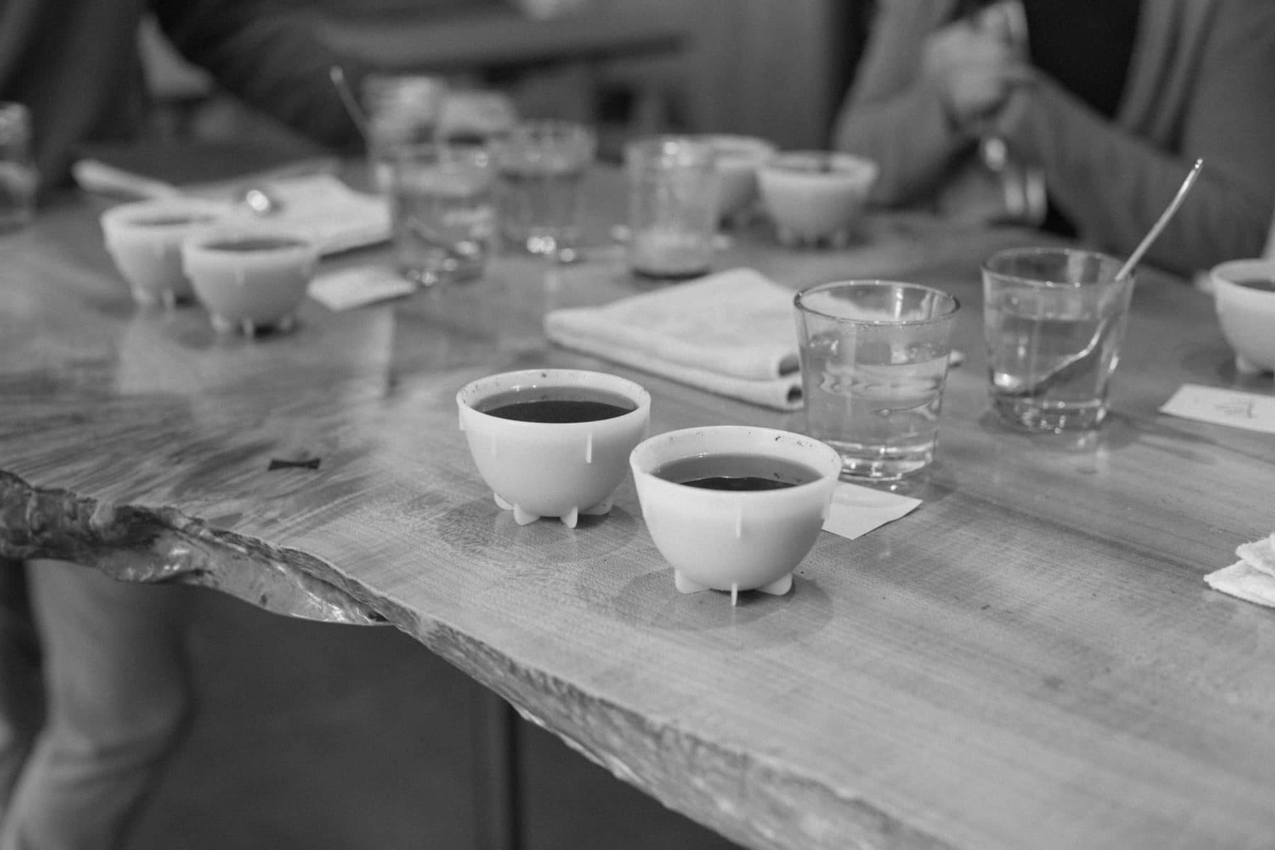 Cupping is a crucial step in our coffee sourcing to verify the quality and integrity of each selection.
