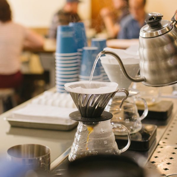 Follow this v60 brewing guide to make filtered coffee just like the baristas at Blueprint Coffee Delmar.