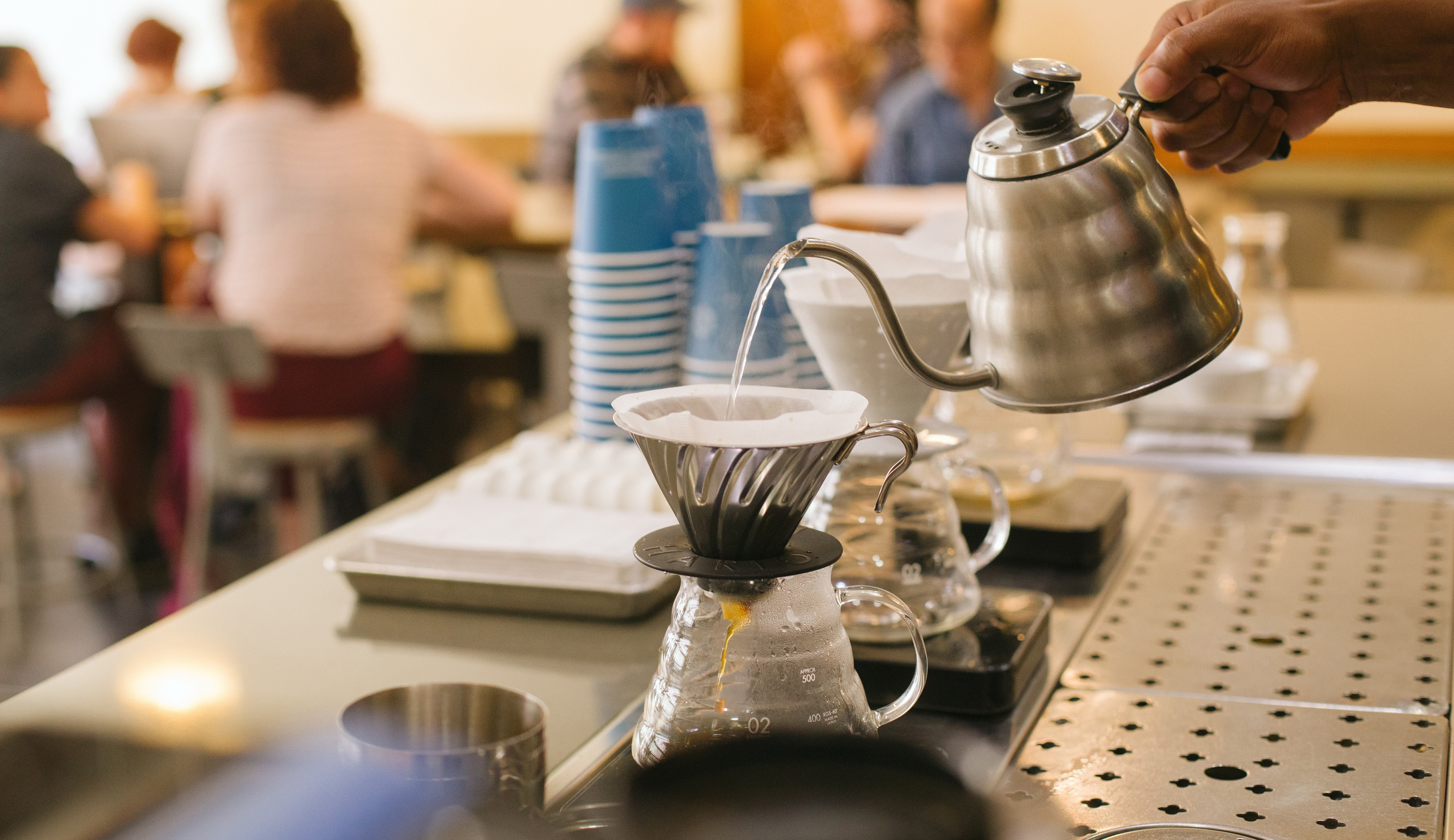 Follow this v60 brewing guide to make filtered coffee just like the baristas at Blueprint Coffee Delmar.