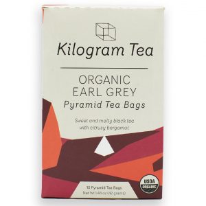Kilogram Organic Earl Grey Black Tea Bags with Bergamot.