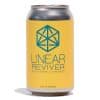A single 12 fluid ounce can of Linear Reviver. The cans feature a yellow label with the Linear logo and description in blue.