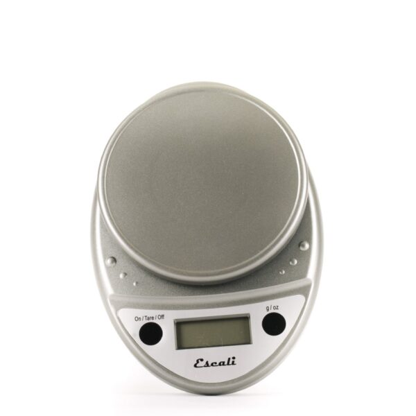 The Escali Primo digital scale in grey.