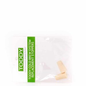 Toddy system outlet stoppers.