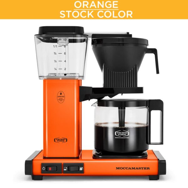 Moccamaster KBGV brewer in the color Orange.
