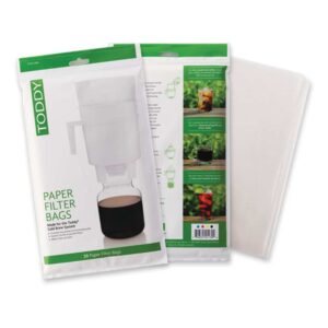 A package of 20 filter bags for Toddy Cold Brew Coffee makers.