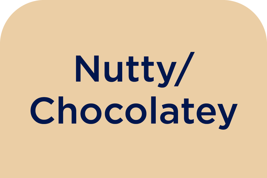 Nutty/Chocolatey — light peanut-shell tan